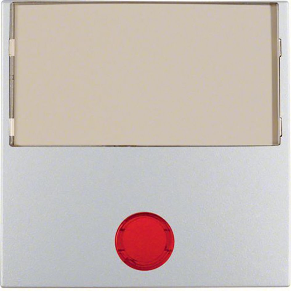 Kontrollwippe Schalter B.7 alu mt div.Symbole Mit Beschriftungsfeld