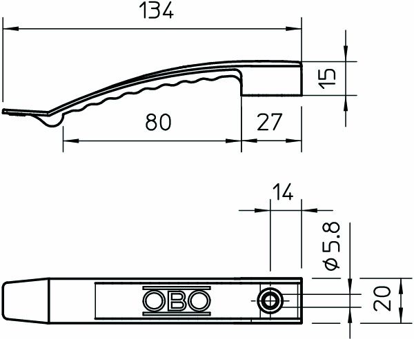 Sammelhalterung Kst hfr 8xNYM3x1.5 m.Dübel