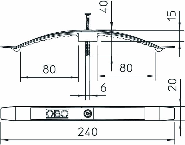 Sammelhalterung Kst hfr 16xNYM3x1.5 m.Dübel