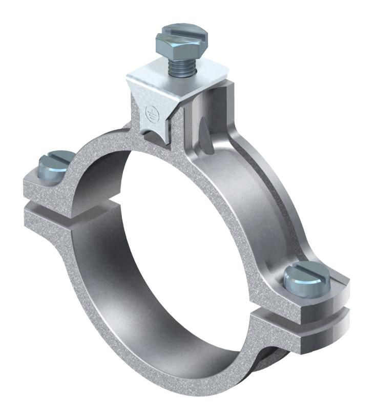 Erdungsrohrschelle Zink 51-54mm g/vz 4-35qmm 1f