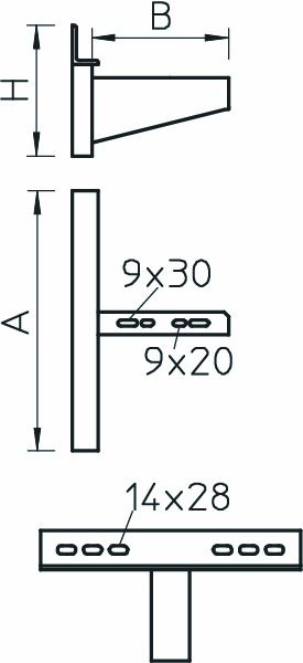 Wandausleger AWSS-Serie 710mm 8000N ST