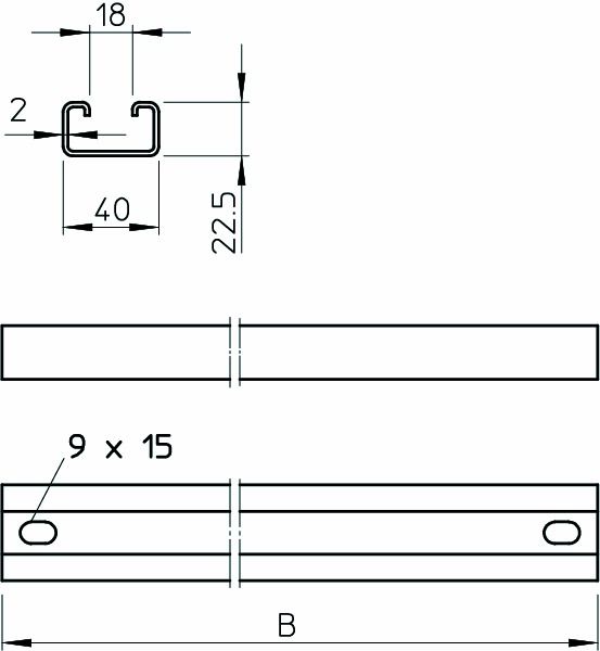 Sprosse Kabelleiter 192mm ST f/vz