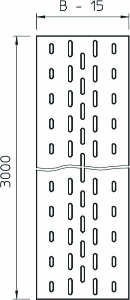 Einlegeblech 400x3000mm Lochung