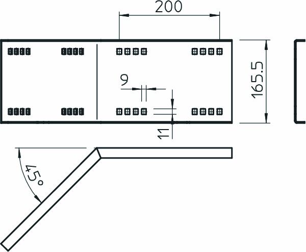 Verbinder Kabeltrag ST Schraubverb 500mm Kabelleiter Geeignet für Kabelleiter