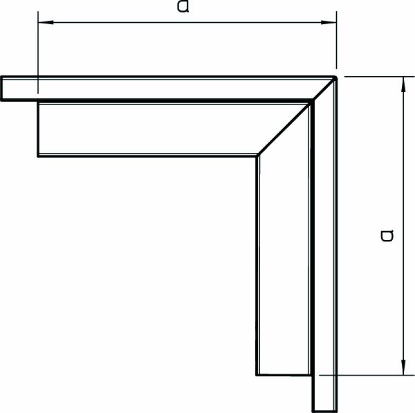 Außeneck LF-K 63,7x150mm 90° UT/OT ST