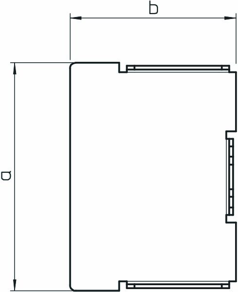 Endstück LF-K 63x150mm li/re ST natur vz
