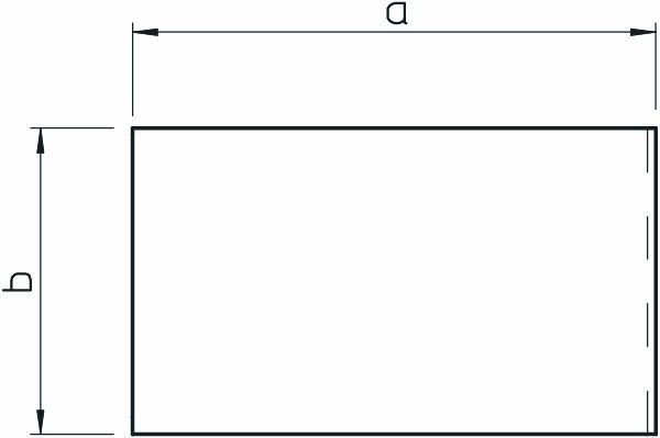 Endstück LF-K 80x170mm li/re Kst rws RAL9010 unbeh