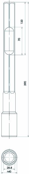 Hammereinsätze Ø25mm ST unbeh Bosch