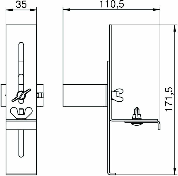 Deckenanschluss ST klemm si hfr vz