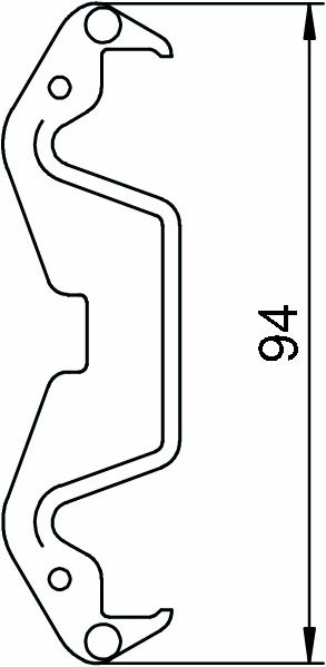 Kabelhalteklammer GEB-K 80mm Kst