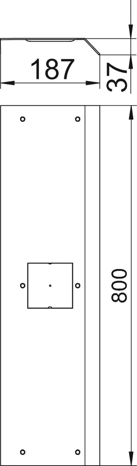 Deckel AB-K ST Standard eins.abgeschr 150x800mm