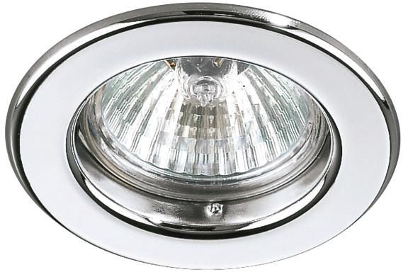 Einbaustrahler 13W Konv GX5,3 chr glz ST IP20 Ø/EB60mm