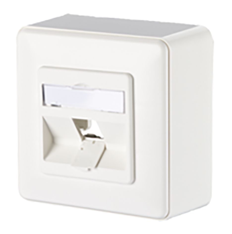 Multifunktionsdose AP 1slot ws RAL9010 AP-Mont