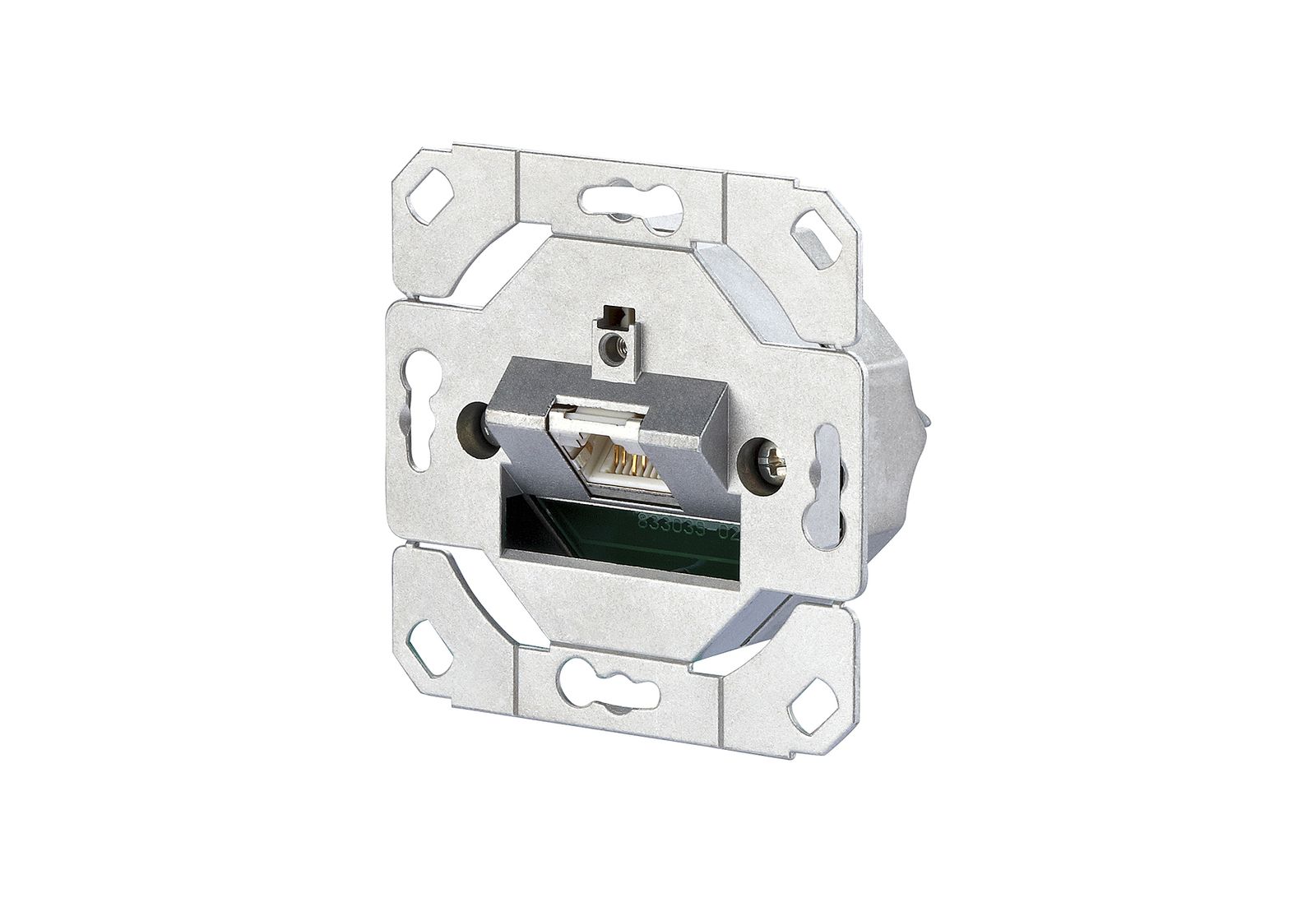 Anschlussdose Cat6 1xRJ45 Kanaleinb LSA schräg m.Staubschutz