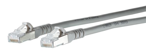 Patchkabel Cat6A 10m gr S/FTP RJ45 AWG26