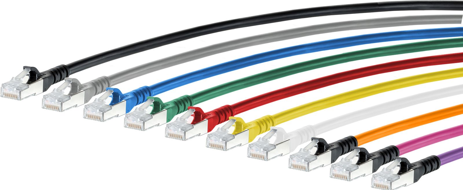 Patchkabel Cat6A 1m gr S/FTP RJ45 AWG26