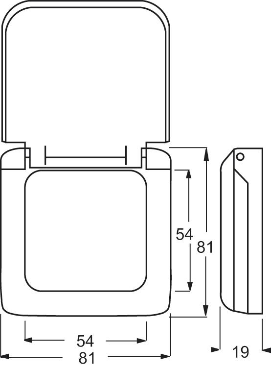 Rahmen 1f ws glz Duro 2000 SI Klappd Kst Unterputzmontage Thermopl