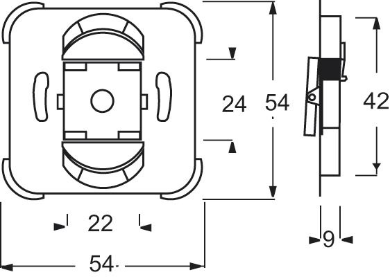 Wipptaster-Modul cws 1S U IP20 mt UP