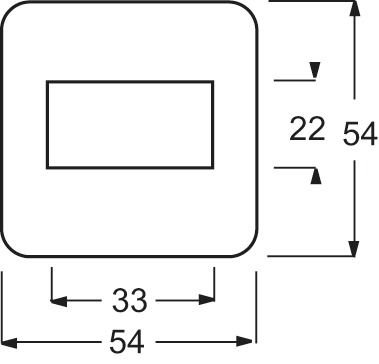 Abdeckung Schalter Reflex SI aws glz Kontrollfenster/Lichtauslass