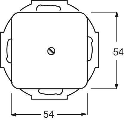 Zentralplatte Kabelausl Reflex SI aws Krallen/Schraubbef