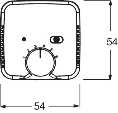 Zentralplatte Raumtemp Reflex SI aws glz