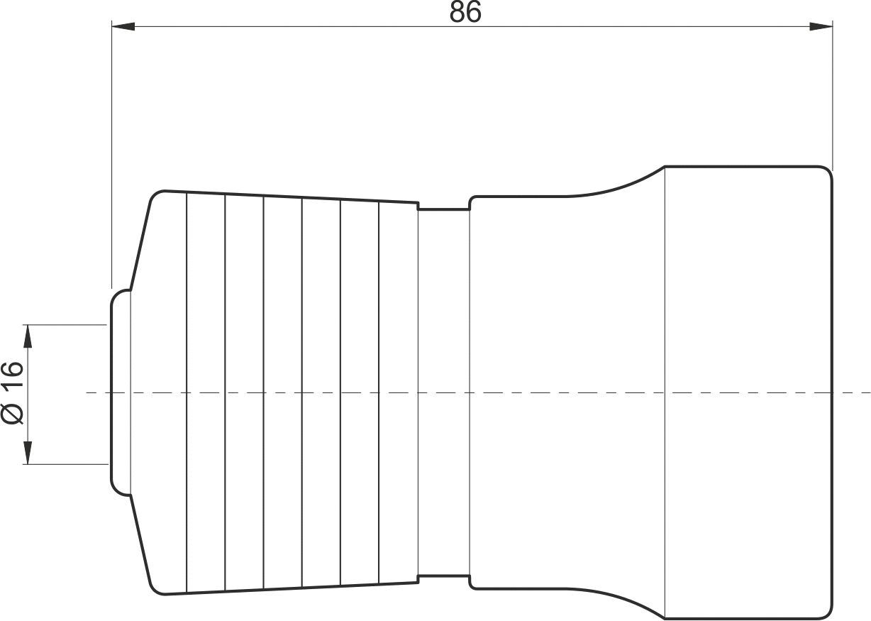 Perilex-Kupplung 3P+N+E Perilex 16A 415A IP20 Duropl ger hfr ws