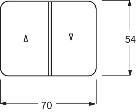 Wippe 2t Jalousie alpha ti mt Pfeile Symbol Jalousie titan