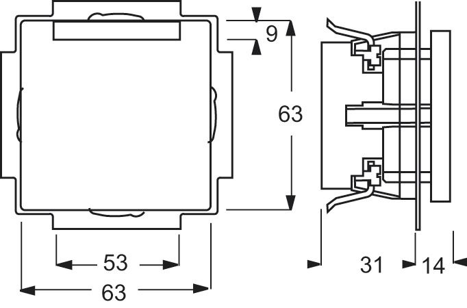Steckdose 1f alu-si mt future linear UP IP20 aluminium-silber