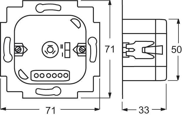 Jalousiesteuerung UP sw glz 690W