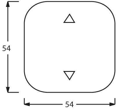 Wippe 1t Jalousie Jalousiecontrol II aws Symbol Jalousie glz