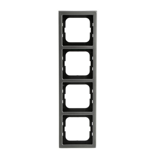 Rahmen 4f edst mt pur edelstahl Metall f.GEB-K Unterputzmontage