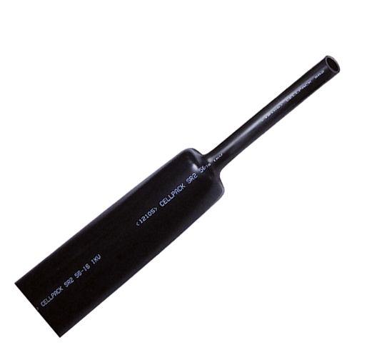 Schrumpfschlauch mittelw L1m Ø120/35mm sw 3:1 Mit Innenkleber 3,3mm -40-120°C