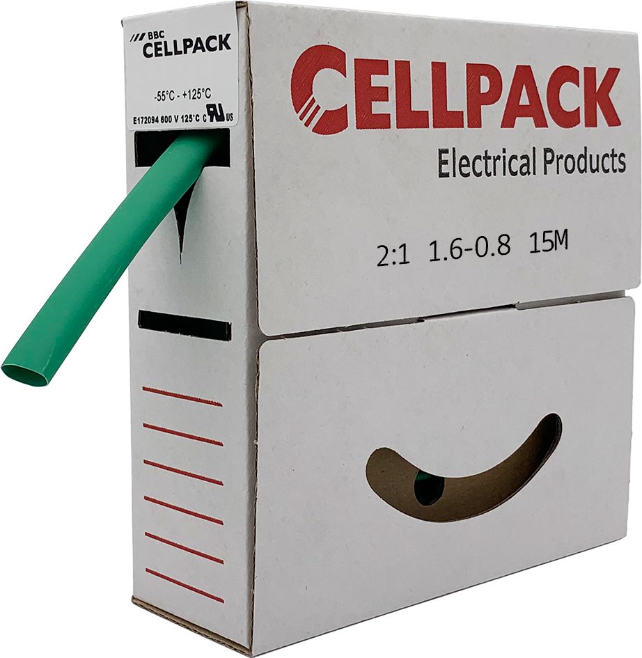 Schrumpfschlauch dünnw L4m Ø25,4/12,7mm sw 2:1 0,89mm -55-135°C