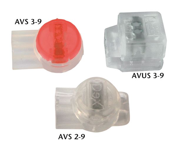 Schwachstromverbinder 3f 0,13-0,64qmm EinzAderverb Ø0,4-0,9mm farblos Ø2mm