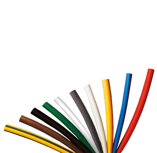 Schrumpfschlauch dünnw L1m Ø18/6mm sw 3:1 0,75mm -55-135°C Polyolefine (PO-X)