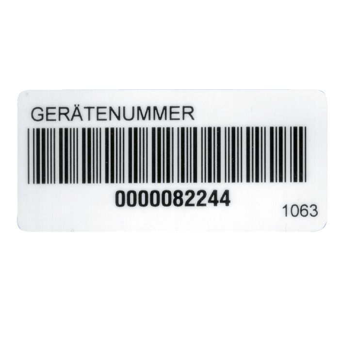 Barcode-Aufkleber ws VE250