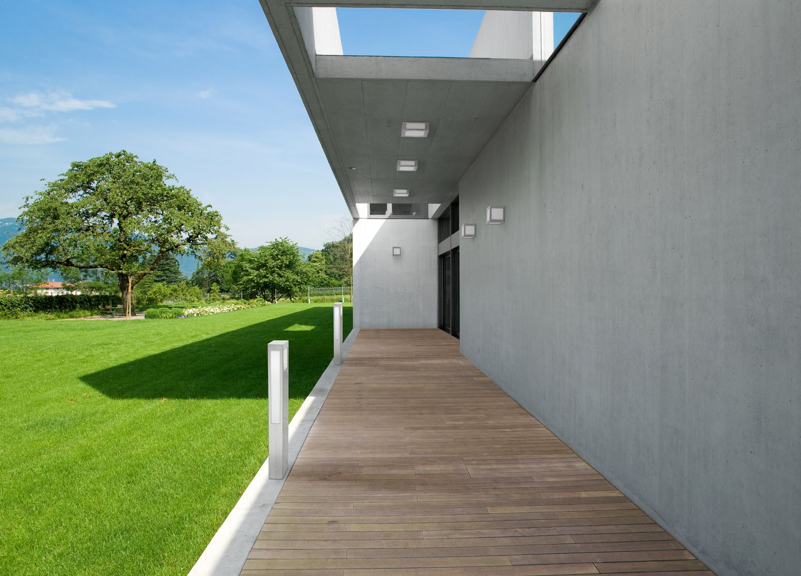 LED-Pollerleuchte 18W AquaPaulo IP44 3000K 1LED 2G11 2070lm edst Kst_opal