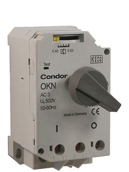 Motorschutzschalter 3p 0,4-0,63A IP20 0,63A/Iu 500-550V Festeinbau