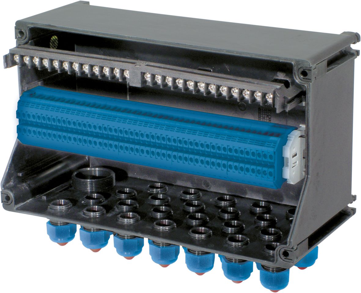 Ex-Klemmenkasten 2,5qmm 2f Kst 25einf 165x285x150mm AP IP66