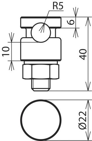 Verbinder V2A unbeh Edelstahl (V2A) SKT-Schr Ø10mm
