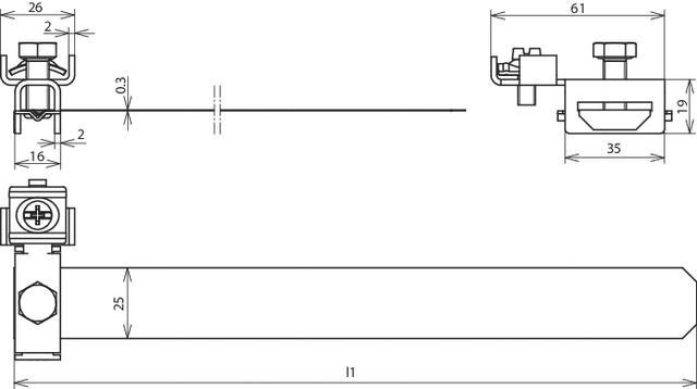 Erdungsrohrschelle V2A 26,9-114,3mm 2f unbeh Edelstahl (V2A) 4-25qmm
