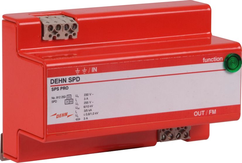 Überspannungsschutz 230VAC m.FMkont 2p TS35 Mit Fernmeldekontakt opt 1kV