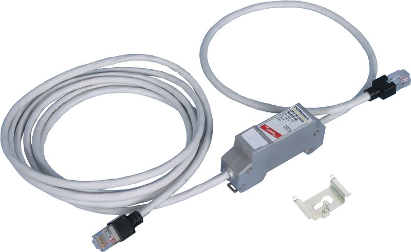 Ableiter Typ3 34VAC 48VDC 1A TS35 RJ45 145Va-a Hutschiene TH35 500Va-e