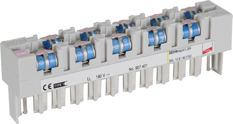 Blitzstromableiter 180VDC 450Va-e opt LSA-Plus 5kA 500Va-a