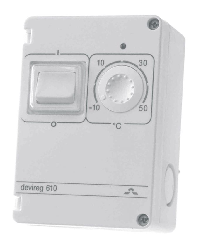Raumthermostat 230V 10A Wechsler IP44 Sensor extern