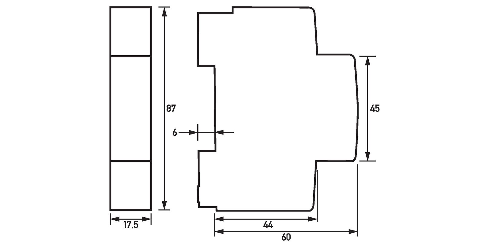 Lastabwurfrelais 400V 6,7-39A 1A 250VA 3,1-5,3A/ansp 1Ö AC 1TE