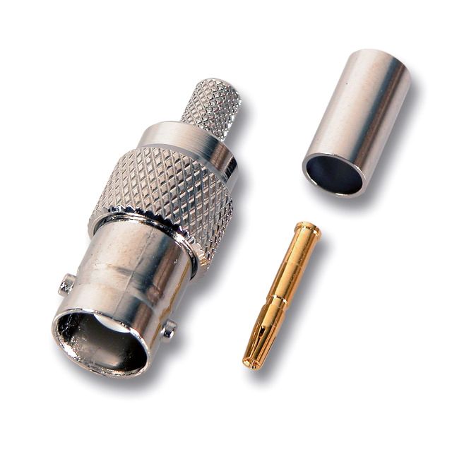 BNC-Buchse Rundkabel 50Oh Crimp/Crimp