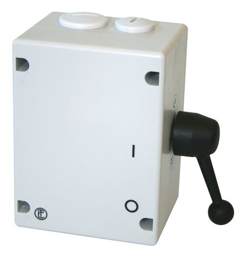 Lastumschalter 3p 15kW 45A Komplettgerät IP65 f.Frontbef Kipphebel