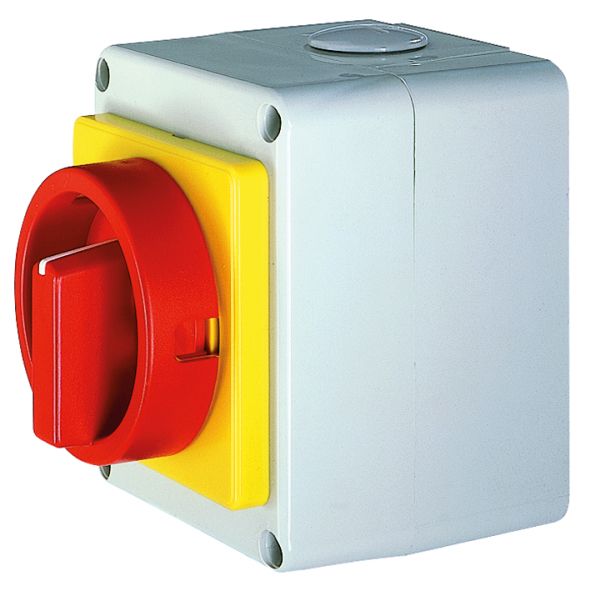 Lastschalter 3p 7,5kW Ein/Aus 25A IP65 Komplettger_im_Geh f.Frontbef Drehkn