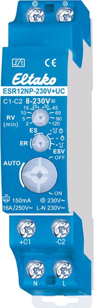 Stromstoßschalter 230VAC 1TE 16A 250V REG T58mm elektr.Schalt